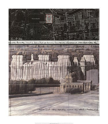Wrapped Reichstag Project for Berlin