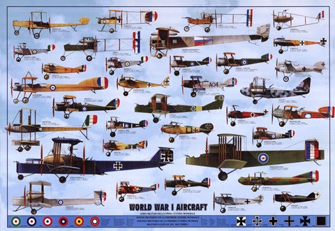 World War I Aircraft - blue