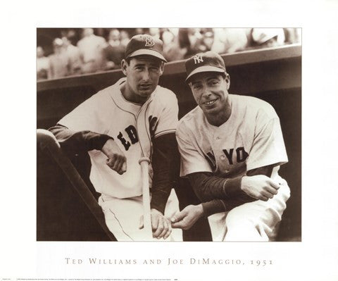 Ted Williams & Joe DiMaggio, 1951
