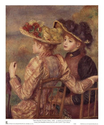 Two Seated Young Girls
