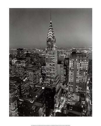 New York, New York, Chrysler Building at Night