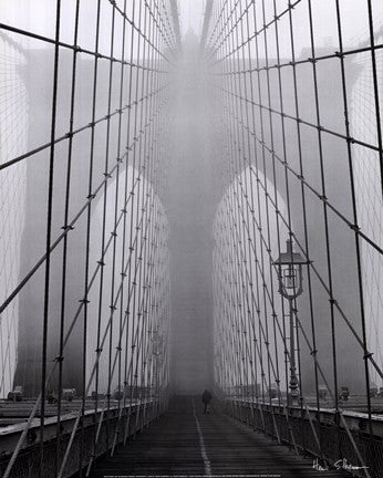Foggy Day on Brooklyn Bridge