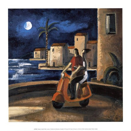 Pareja en Vespa
