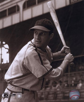 Stan Musial -Batting stance, posed sepia