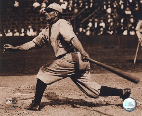 Honus Wagner - Batting, sepia