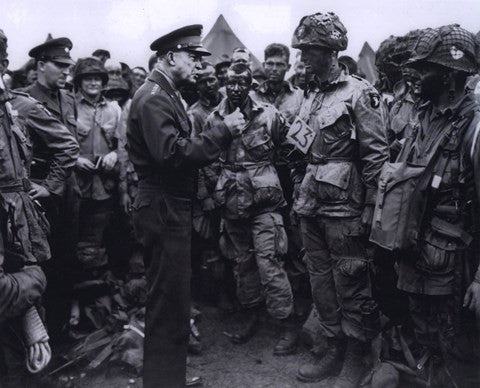 General Dwight D. Eisenhower with 101 Airbourne (#2)