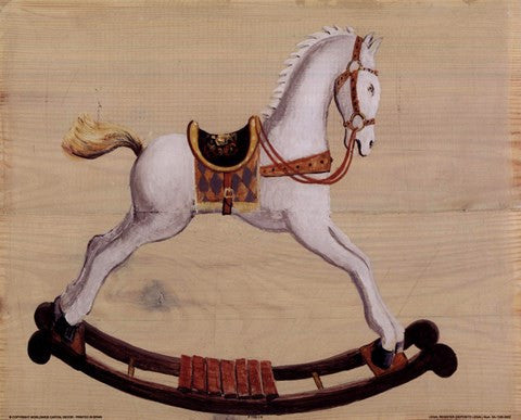 White Rocking Horse