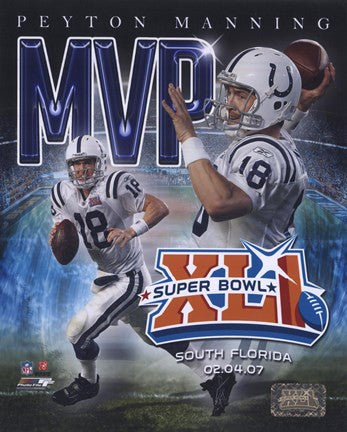 Peyton Manning - '06 SuperBowl XLI MVP Portrait Plus