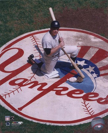Mickey Mantle - Knelling in Batting Circle