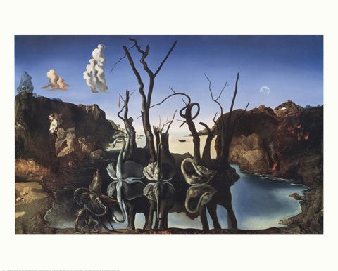 Swans Reflecting Elephants, c.1937