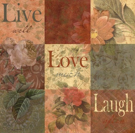 Shabby Chic 9 patchLive Laugh Love