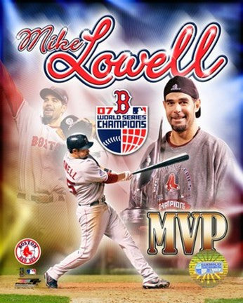 Mike Lowell - 2007 World Series MVP Potrait Plus