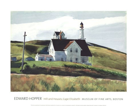 Hill and Houses, Cape Elizabeth, Maine, 1927