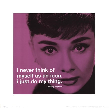 Audrey Hepburn - iPhilosophy - Icon
