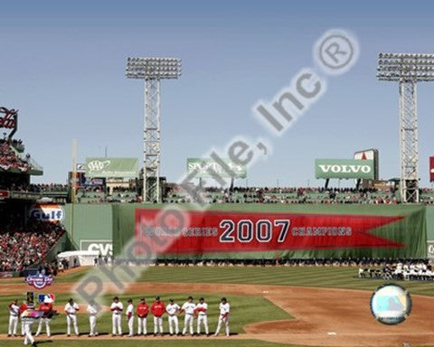 Fenway Park 2008 Opening Day, 2007 World Series Champs Banner