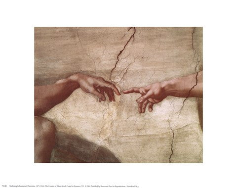 Creation of Adam (hands detail)