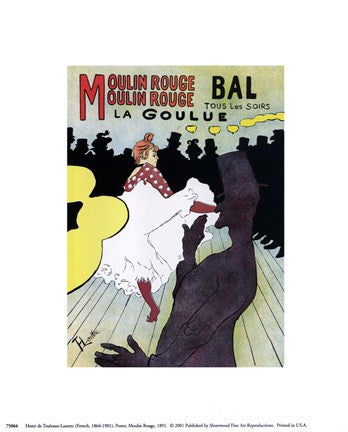 Poster, Moulin Rouge, 1891