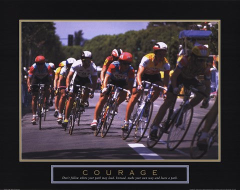 Courage - Making A Turn Bicycle Race