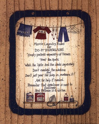 Mom's Laundry Rules