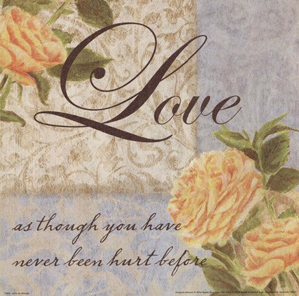 Love as though....
