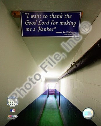 Yankee Stadium dugout Tunnel Final Game September 21, 2008