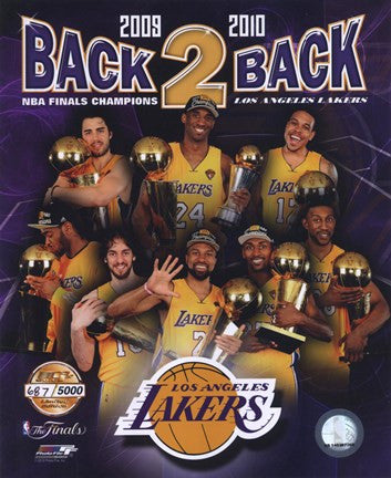 Los Angeles Lakers "Back-to-Back" PF GOLD Limited Edition