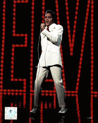 Elvis Presley Wearing White Suit (#5)