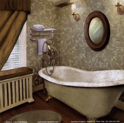 Green Farmhouse Bath I