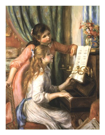 Two Young Girls at the Piano