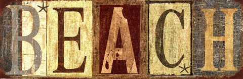 Weathered Beach Sign