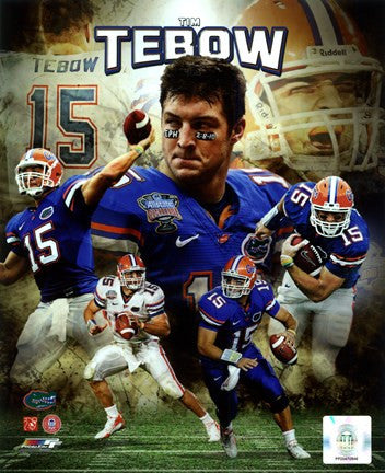 Tim Tebow University of Florida Gators Portrait Plus