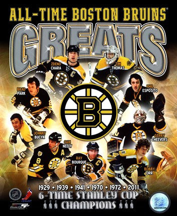 Boston Bruins All-Time Greats Composite