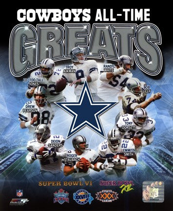 Dallas Cowboys All Time Greats Composite