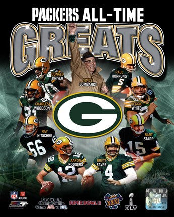 Green Bay Packers All Time Greats Composite