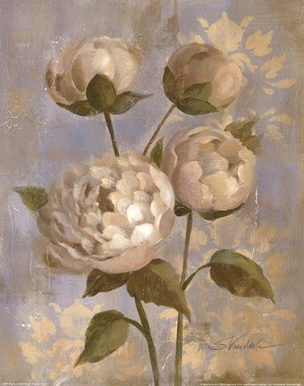 Peony on Soft Blue
