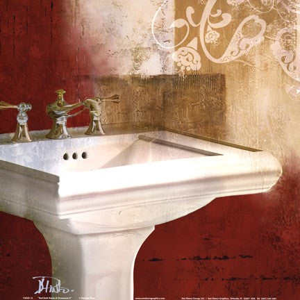 Red Bathroom & Ornament II