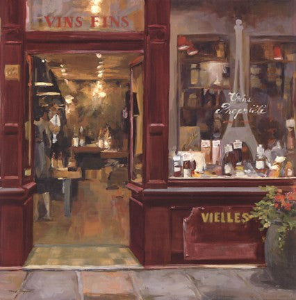 Parisian Wine Shop Red Crop