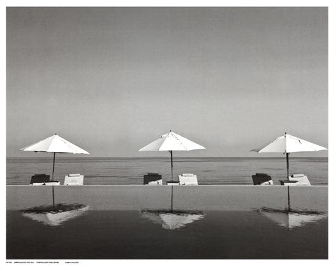 Umbrellas by the Sea