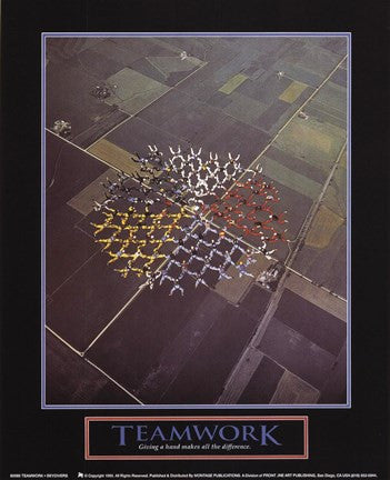 Teamwork-Skydivers
