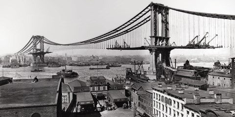 Manhattan Bridge Construction, 1909