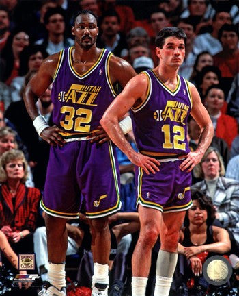 Karl Malone & John Stockton 1994 Action