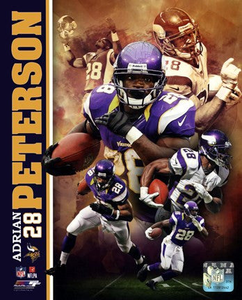 Adrian Peterson 2013 Portrait Plus