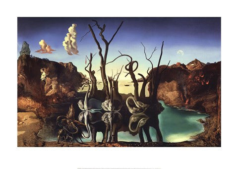 Swans Reflecting Elephants, 1937