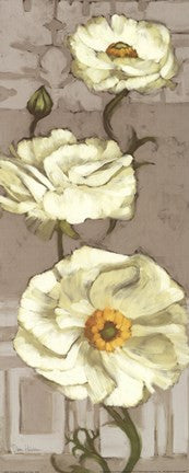 Pinwheel Whites I on Gray