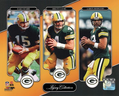 Bart Starr, Brett Favre, & Aaron Rodgers Legacy Collection