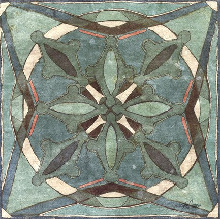 Tuscan Tile Blue Green II