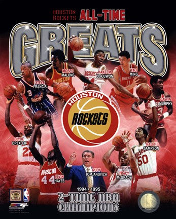 Houston Rockets All-time Greats Composite