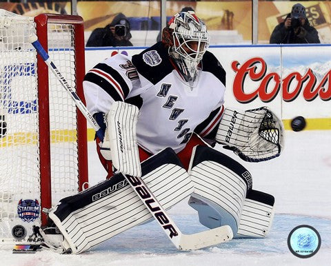 Henrik Lundqvist 2014 NHL Stadium Series Action