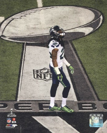 Richard Sherman Super Bowl XLVIII Action