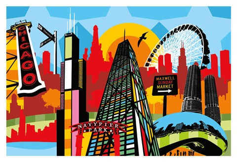 Chicago Bright and Colorful